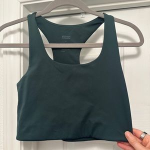 Girlfriend Collective racerback bra top in Moss